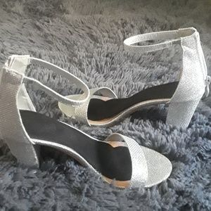 Silver Sparkley Heels